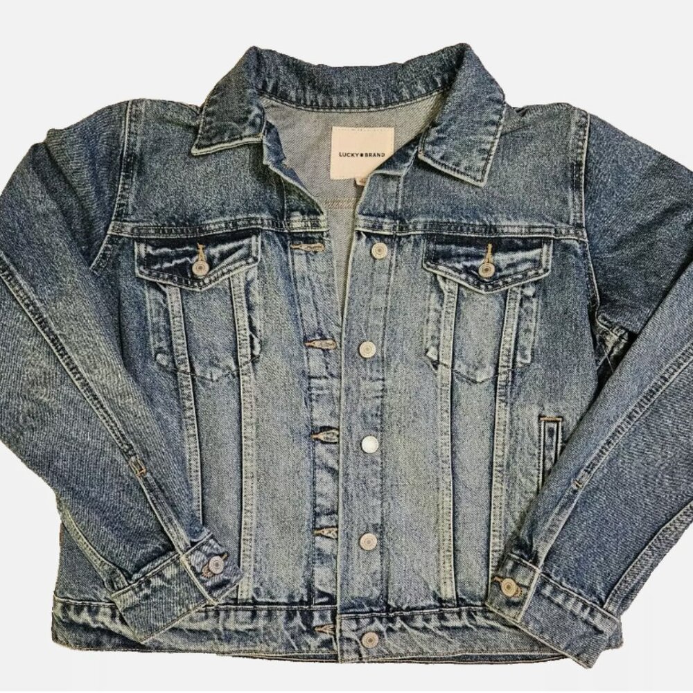 Lucky Brand Women’s Denim Jacket Size L NWT